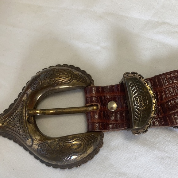 VTG. Paris France brass snake buckle belt. - Picture 6 of 11